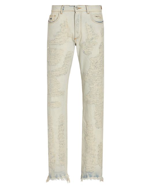 1017 Alyx 9Sm Destroyed Distressed Straight-Leg Jeans