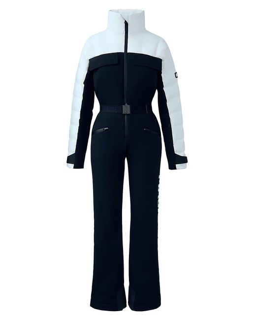 Mackage Halen Belted Two-Tone Shell Down Ski Suit