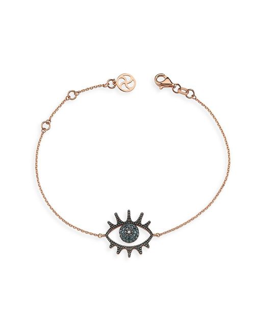 Bee Goddess Eye Light 14K 0.2 TCW Diamond Bracelet
