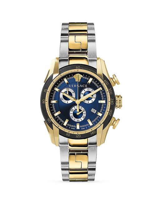 Versace IP Stainless Steel Chronograph Bracelet Watch