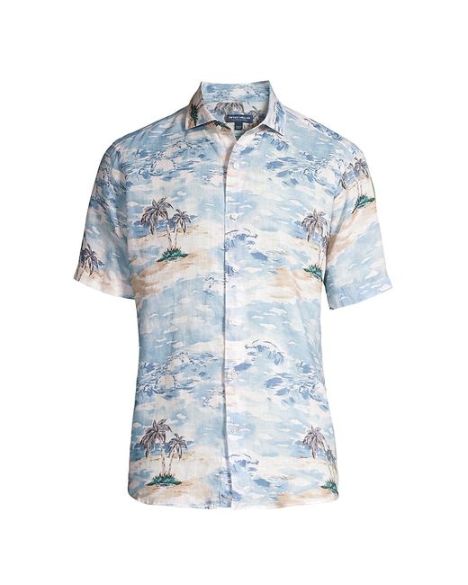 Peter Millar Crown Crafted Tropics Linen Shirt