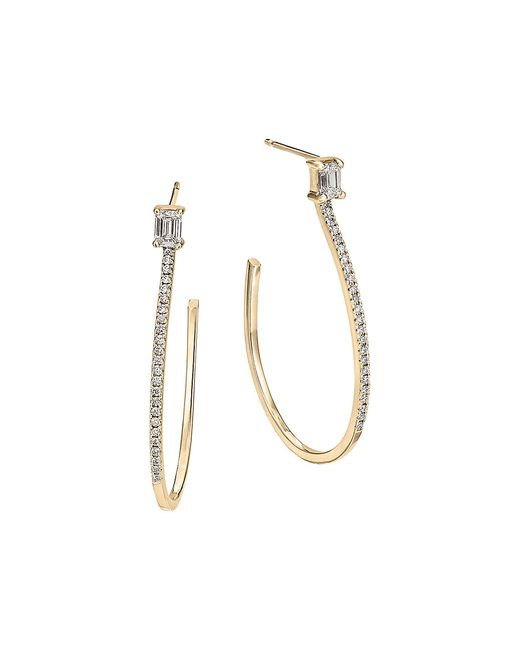 Lana Jewelry Flawless Teardrop 14K Gold Diamond Hoops