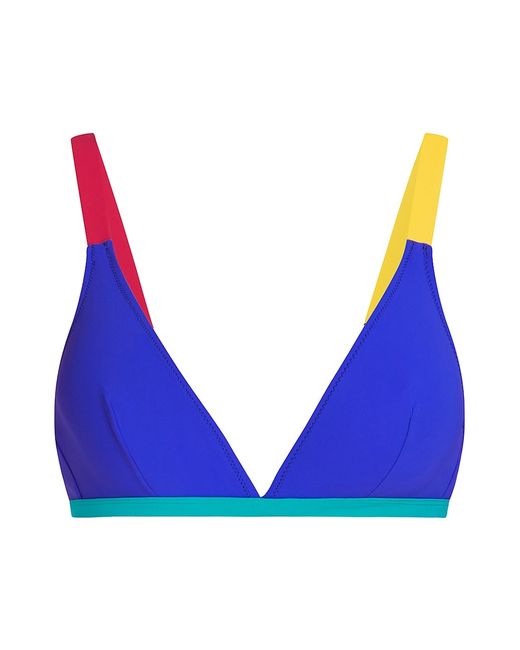 Valimare St Barths Colorblocked Triangle Bikini Top
