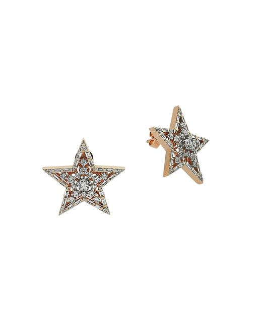 Bee Goddess Star Light Sirius 18K Diamond Earrings