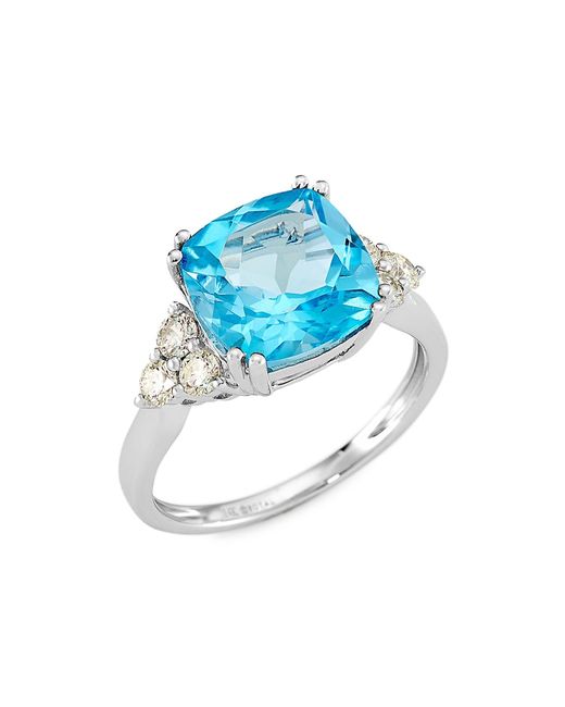Saks Fifth Avenue Collection 14K Topaz 0.45 TCW Diamond Ring