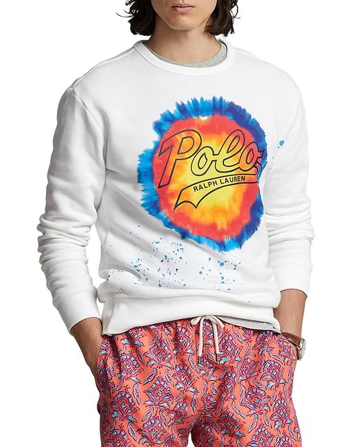Polo Ralph Lauren Tie-Dye Logo Fleece Crewneck Sweatshirt