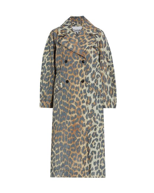 Ganni Leopard Shell Coat