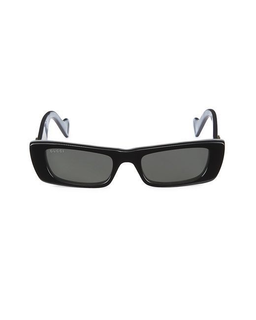 Gucci 52MM Rectangular Plastic Sunglasses