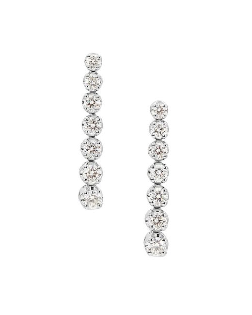 Saks Fifth Avenue 14K Gold 0.72 TCW Natural Diamond Drop Earrings