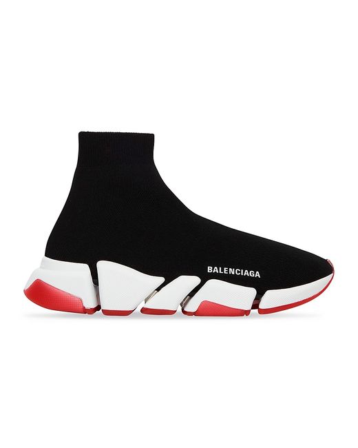 Balenciaga Speed 2.0 Recycled Knit Sneaker With Transparent Sole