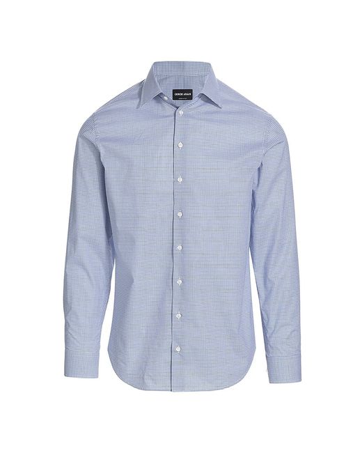 Giorgio Armani Plaid Cotton Dress Shirt