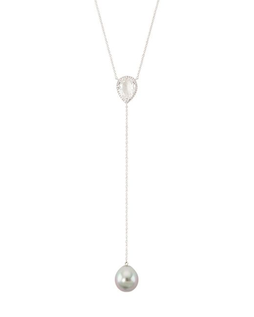 Samira13 18K Multi-Gemstone Y Necklace