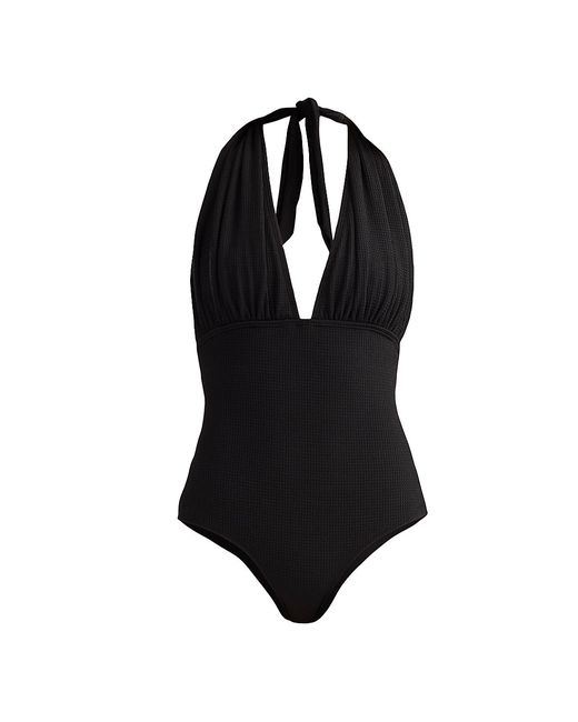 Shoshanna Halter One-Piece Swimsuit