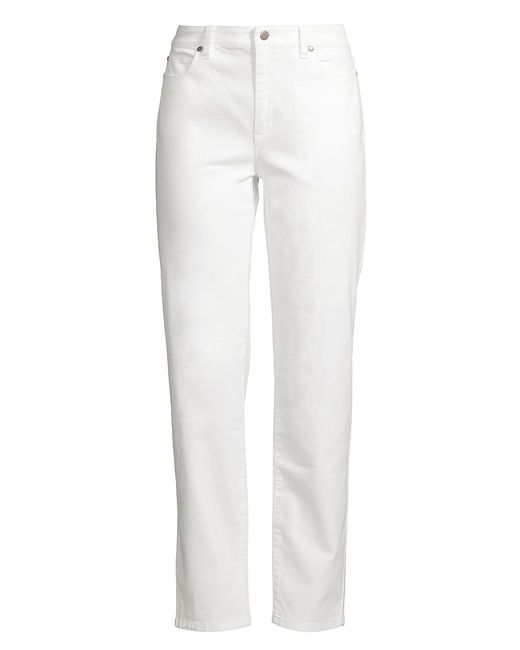 Eileen Fisher High-Rise Stretch Straight Jeans