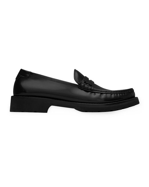 Saint Laurent Le Loafer Monogram Penny Slippers in Smooth
