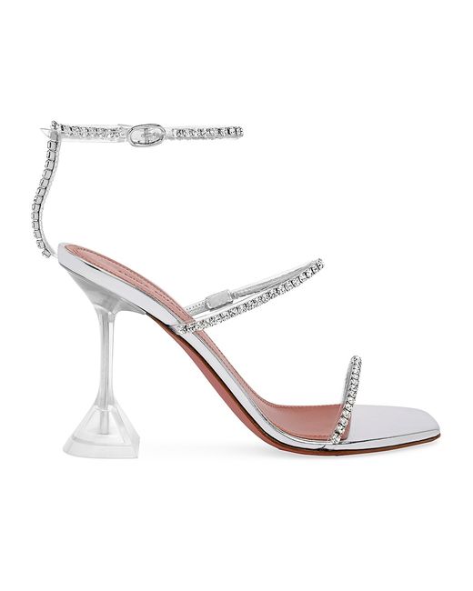 Amina Muaddi Gilda Crystal-Embellished Sandals
