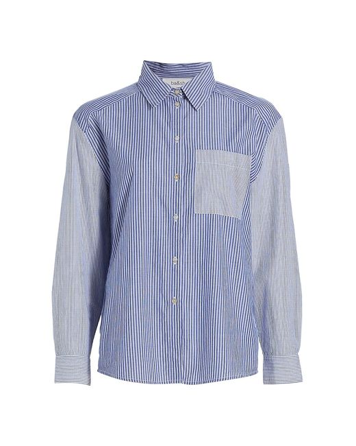 Ba & Sh Deborah Multi-Stripe Button-Front Shirt