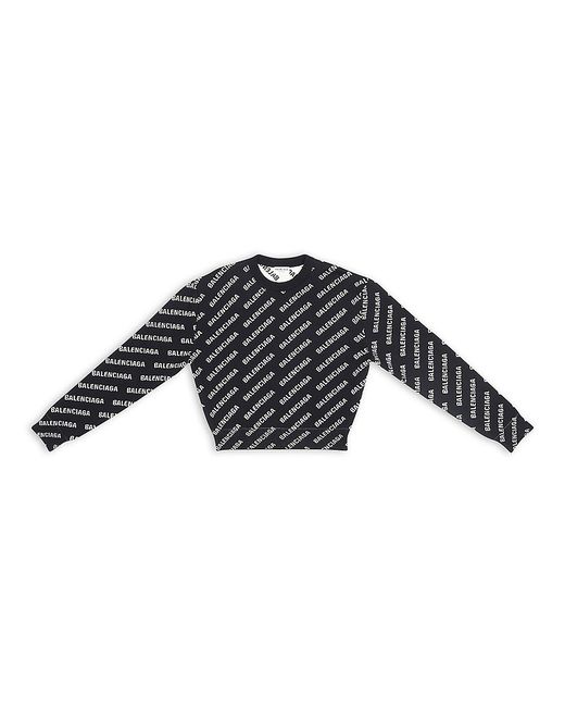 Balenciaga Mini All Over Logo Sweater
