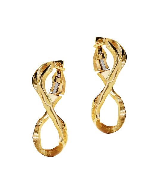 Milamore Kintsugi 18K Infinity Hoop Earrings