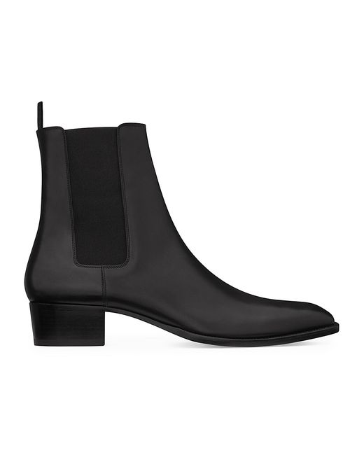 Saint Laurent Wyatt Chelsea Boots in Smooth Leather
