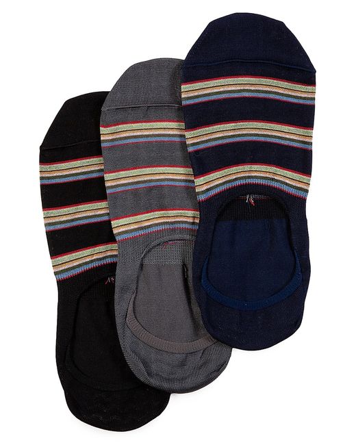 Paul Smith 3-Pair Stripe Cotton-Blend Socks