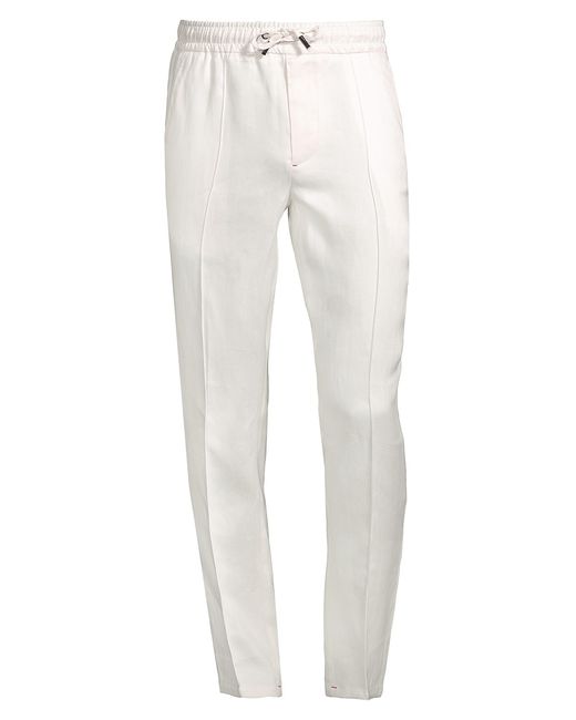 Isaia Drawstring Linen Trousers
