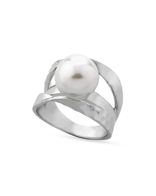 Majorica Planet Classic Rhodium-Plated Faux Ring