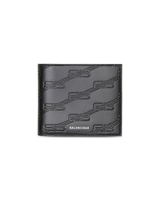 Balenciaga Embossed Monogram Square Folded Wallet