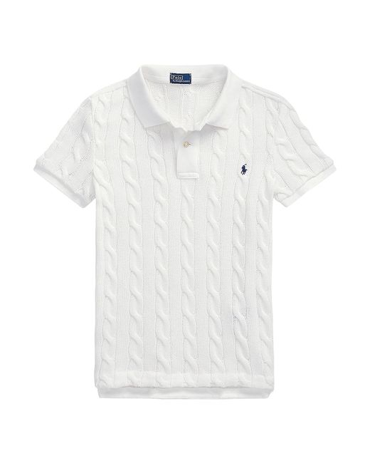 Polo Ralph Lauren Cable-Knit Short-Sleeve Polo