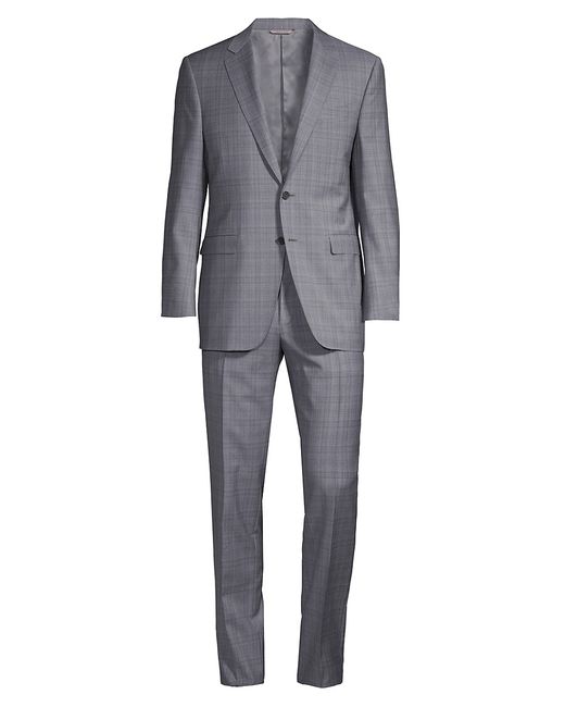 Canali Siena Plaid Classic-Fit Suit