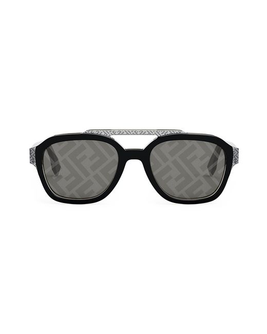 Fendi 52MM Geometric Logo Sunglasses