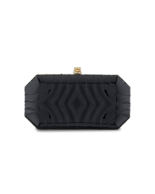 Tyler Ellis Perry Clutch in Custom Quilited with Gold Hardware
