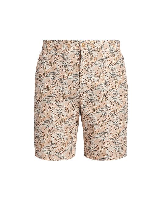Saks Fifth Avenue Slim-Fit Leaf Cotton Shorts