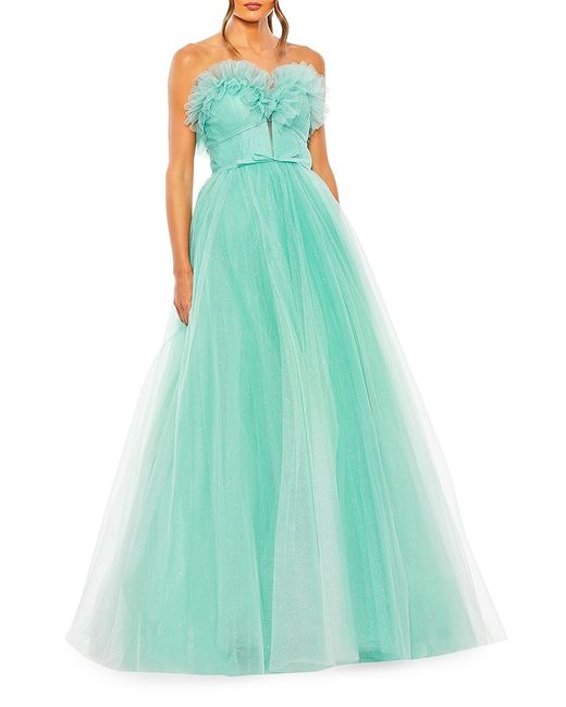Mac Duggal Prom Strapless Glitter Gown