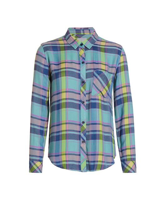 Rails Hunter Plaid Herringbone Button-Front Shirt
