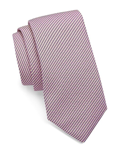 Saks Fifth Avenue COLLECTION Stripe Seersucker Tie