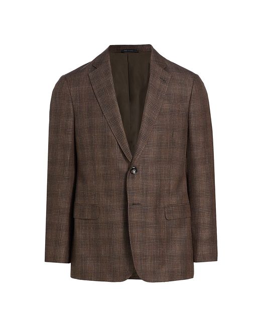 Emporio Armani Wool-Blend Glenplaid Jacket
