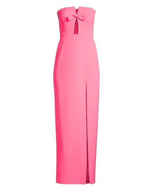 Liv Foster Cut-Out Crepe Column Gown
