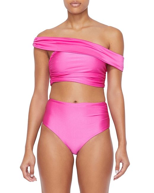 Simkhai Lotus Off-The-Shoulder Bikini Top