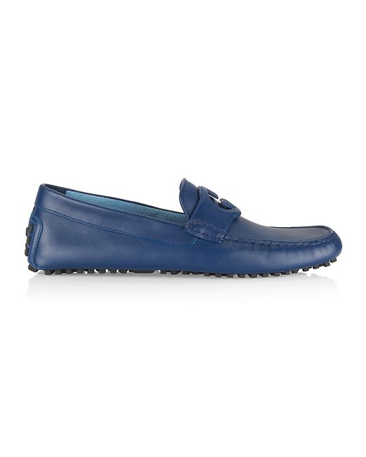 Gucci Aryton Leather Driver Loafers