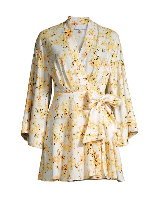Significant Other Maia Floral Blend Wrap Minidress
