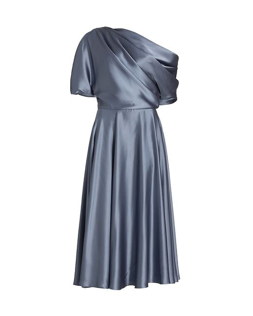 Amsale Off-The-Shoulder Midi-Dress