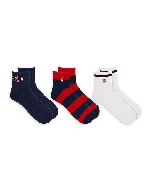 Polo USA Quarter Socks 3-Pack Set