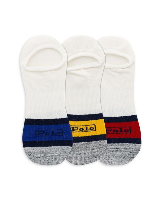 Polo Classic Stripe No-Show Socks 3-Pack Set