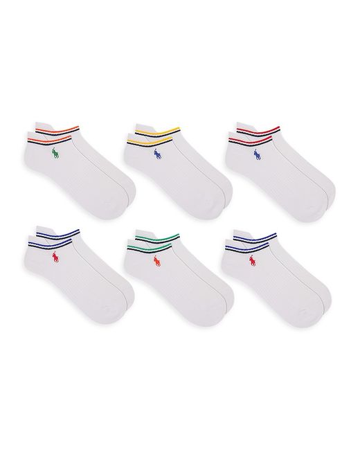 Polo Varsity Stripe Low-Cut Socks 6-Pack Set