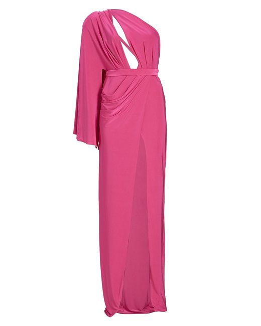Michael Costello Collection Ethan Cut-Out Jersey Maxi Dress
