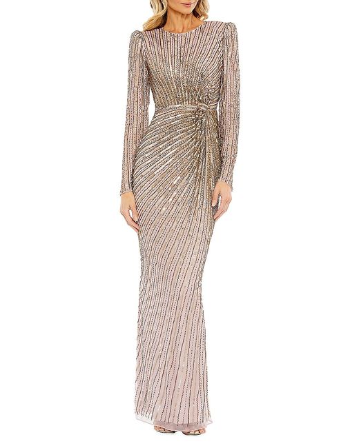 Mac Duggal Embellished Knotted Column Gown