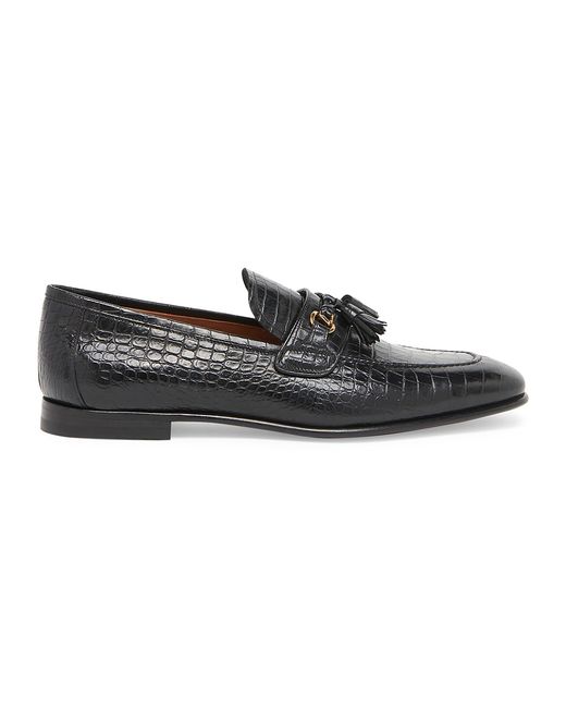 Tom Ford Alligator-Embossed Leather Loafers