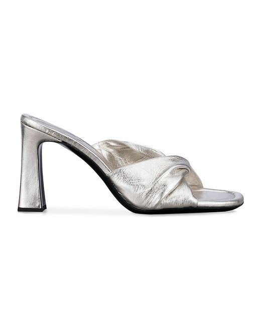 Frame Le Carver Knotted Metallic Mules