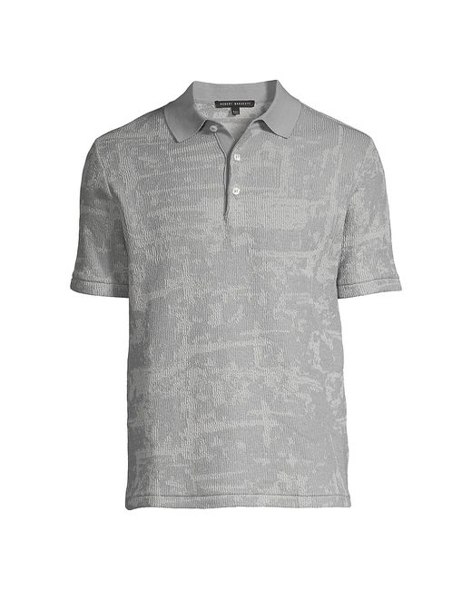 Robert Barakett Russo Cotton Jacquard Slim-Fit Polo Shirt